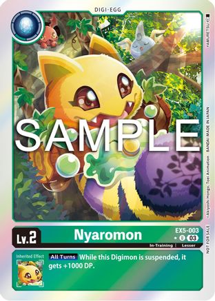 Nyaromon (Animal Colosseum Box Promotion Pack) (EX5-003) [Animal Colosseum] Foil - Deck Out Gaming