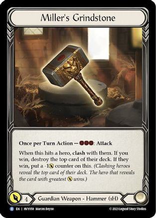 Miller's Grindstone (HVY050) [Heavy Hitters] Rainbow Foil - Deck Out Gaming