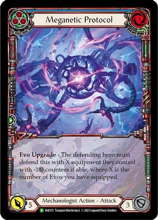 Meganetic Protocol - FAB172 (FAB172) [Flesh and Blood: Promo Cards] Rainbow Foil - Deck Out Gaming