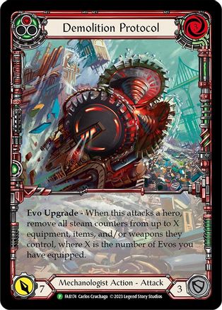 Demolition Protocol - FAB174 (FAB174) [Flesh and Blood: Promo Cards] Rainbow Foil - Deck Out Gaming