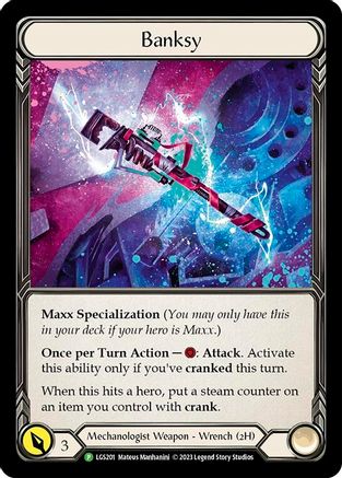 Banksy - LGS201 (LGS201) [Flesh and Blood: Promo Cards] Cold Foil - Deck Out Gaming