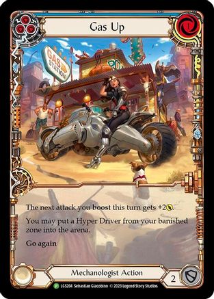Gas Up - LGS204 (LGS204) [Flesh and Blood: Promo Cards] Rainbow Foil - Deck Out Gaming
