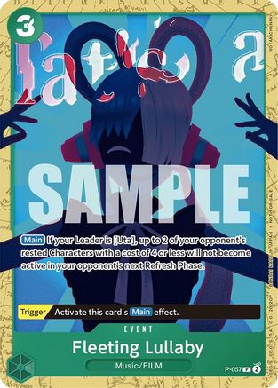Fleeting Lullaby (Starter Deck 11: Uta Deck Battle) (P-057) [One Piece Promotion Cards] - Deck Out Gaming