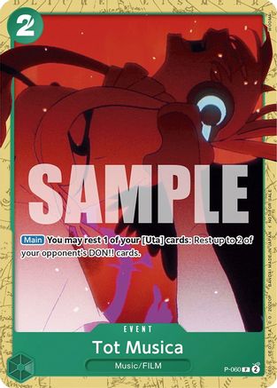 Tot Musica (Starter Deck 11: Uta Deck Battle) (P-060) [One Piece Promotion Cards] - Deck Out Gaming