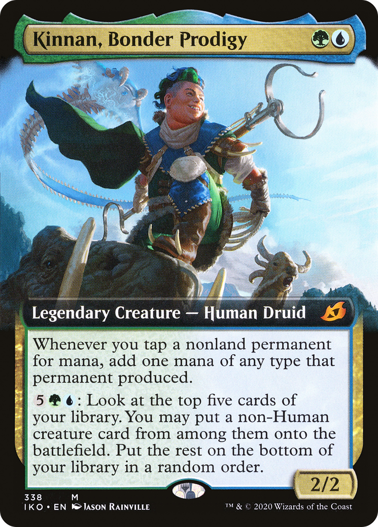 Kinnan, Bonder Prodigy (Extended Art) (338) [Ikoria: Lair of Behemoths] foil - Deck Out Gaming