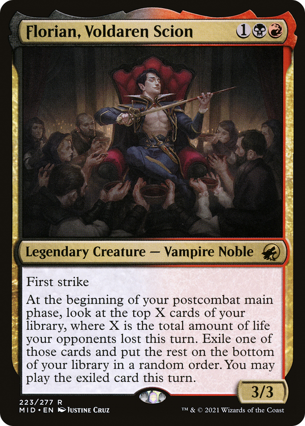 Florian, Voldaren Scion (223) [Innistrad: Midnight Hunt] foil - Deck Out Gaming