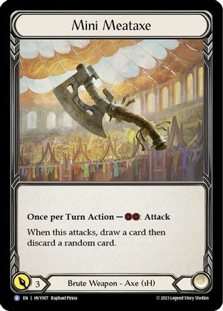 Mini Meataxe (HVY007) [Heavy Hitters] Cold Foil - Deck Out Gaming