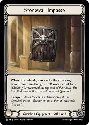 Stonewall Impasse (HVY052) [Heavy Hitters] Cold Foil - Deck Out Gaming