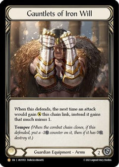 Gauntlets of Iron Will (HVY053) [Heavy Hitters] Cold Foil - Deck Out Gaming