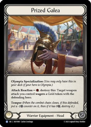 Prized Galea (HVY098) [Heavy Hitters] - Deck Out Gaming