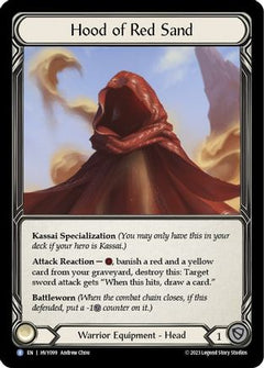 Hood of Red Sand (HVY099) [Heavy Hitters] - Deck Out Gaming