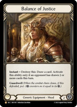 Balance of Justice (HVY195) [Heavy Hitters] Cold Foil - Deck Out Gaming