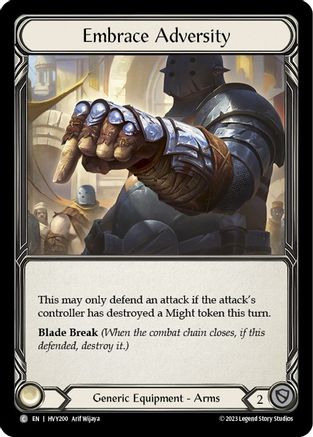 Embrace Adversity (HVY200) [Heavy Hitters] Cold Foil - Deck Out Gaming