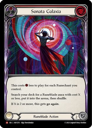 Sonata Galaxia (HVY251) [Heavy Hitters] Rainbow Foil - Deck Out Gaming