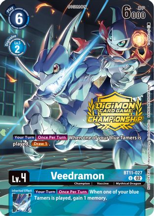 Veedramon (Championship 2023 Tamers Pack) (BT11-027) [Dimensional Phase] Foil