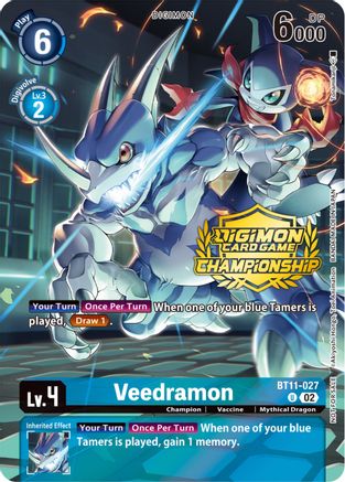 Veedramon (Championship 2023 Tamers Pack) (BT11-027) [Dimensional Phase] Foil - Deck Out Gaming