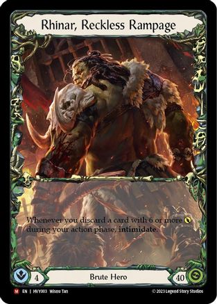 Rhinar, Reckless Rampage (HVY003) [Heavy Hitters] - Deck Out Gaming
