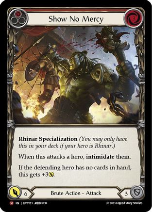 Show No Mercy (HVY013) [Heavy Hitters] Rainbow Foil - Deck Out Gaming