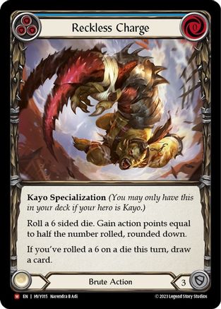 Reckless Charge (HVY015) [Heavy Hitters] - Deck Out Gaming