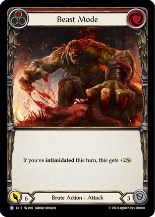 Beast Mode (Red) (HVY017) [Heavy Hitters] - Deck Out Gaming