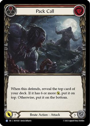 Pack Call (Red) (HVY020) [Heavy Hitters] Rainbow Foil - Deck Out Gaming