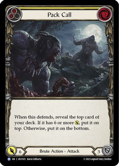 Pack Call (Yellow) (HVY021) [Heavy Hitters] Rainbow Foil - Deck Out Gaming