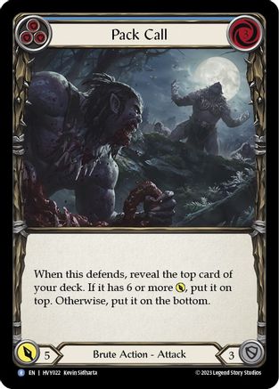 Pack Call (Blue) (HVY022) [Heavy Hitters] - Deck Out Gaming