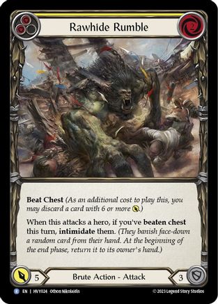 Rawhide Rumble (Yellow) (HVY024) [Heavy Hitters] - Deck Out Gaming