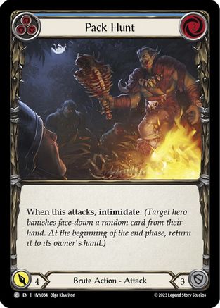 Pack Hunt (Blue) (HVY034) [Heavy Hitters] - Deck Out Gaming