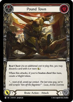 Pound Town (Red) (HVY035) [Heavy Hitters] - Deck Out Gaming