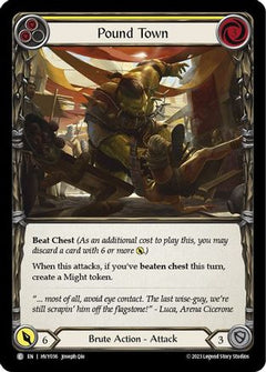 Pound Town (Yellow) (HVY036) [Heavy Hitters] - Deck Out Gaming