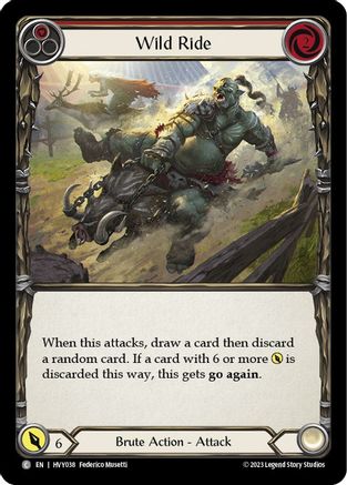 Wild Ride (Red) (HVY038) [Heavy Hitters] - Deck Out Gaming