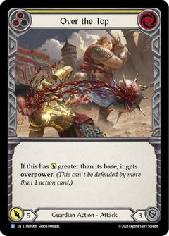 Over the Top (Yellow) (HVY066) [Heavy Hitters] Rainbow Foil - Deck Out Gaming