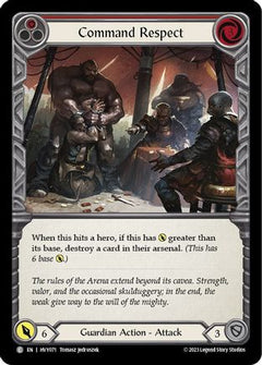 Command Respect (Red) (HVY071) [Heavy Hitters] Rainbow Foil - Deck Out Gaming