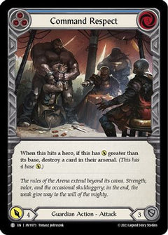 Command Respect (Blue) (HVY073) [Heavy Hitters] - Deck Out Gaming