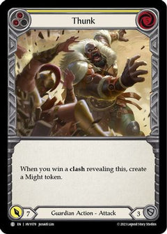Thunk (Yellow) (HVY078) [Heavy Hitters] Rainbow Foil - Deck Out Gaming