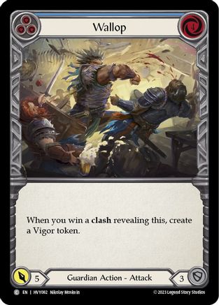 Wallop (Blue) (HVY082) [Heavy Hitters] - Deck Out Gaming