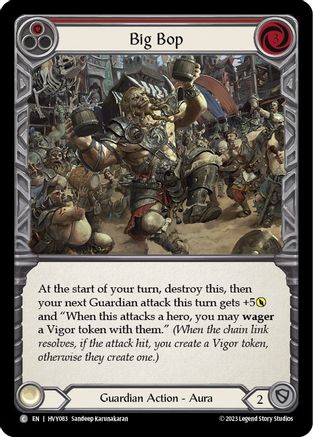 Big Bop (Red) (HVY083) [Heavy Hitters] Rainbow Foil - Deck Out Gaming
