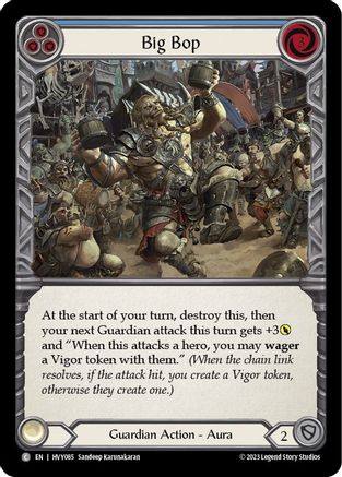 Big Bop (Blue) (HVY085) [Heavy Hitters] Rainbow Foil - Deck Out Gaming