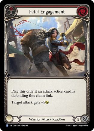 Fatal Engagement (Red) (HVY109) [Heavy Hitters] Rainbow Foil - Deck Out Gaming