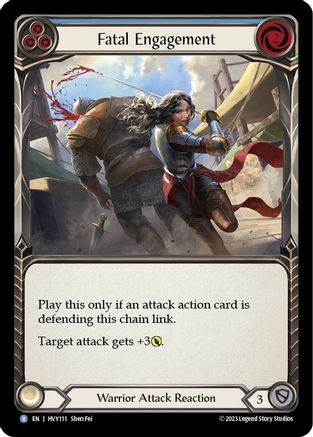 Fatal Engagement (Blue) (HVY111) [Heavy Hitters] - Deck Out Gaming