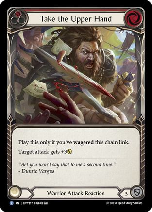 Take the Upper Hand (Red) (HVY112) [Heavy Hitters] - Deck Out Gaming