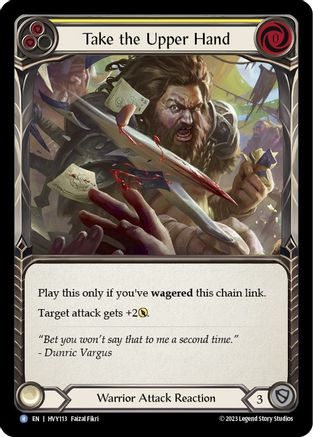Take the Upper Hand (Yellow) (HVY113) [Heavy Hitters] - Deck Out Gaming