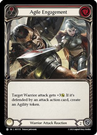 Agile Engagement (Red) (HVY115) [Heavy Hitters] Rainbow Foil - Deck Out Gaming