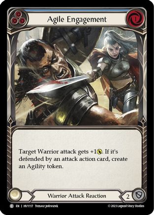 Agile Engagement (Blue) (HVY117) [Heavy Hitters] Rainbow Foil - Deck Out Gaming
