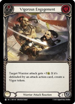 Vigorous Engagement (Red) (HVY118) [Heavy Hitters] Rainbow Foil - Deck Out Gaming