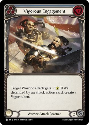Vigorous Engagement (Blue) (HVY120) [Heavy Hitters] Rainbow Foil - Deck Out Gaming