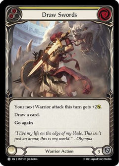 Draw Swords (Yellow) (HVY122) [Heavy Hitters] Rainbow Foil - Deck Out Gaming