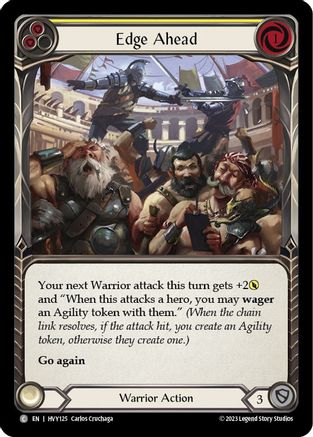 Edge Ahead (Yellow) (HVY125) [Heavy Hitters] - Deck Out Gaming