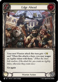 Edge Ahead (Yellow) (HVY125) [Heavy Hitters] Rainbow Foil - Deck Out Gaming